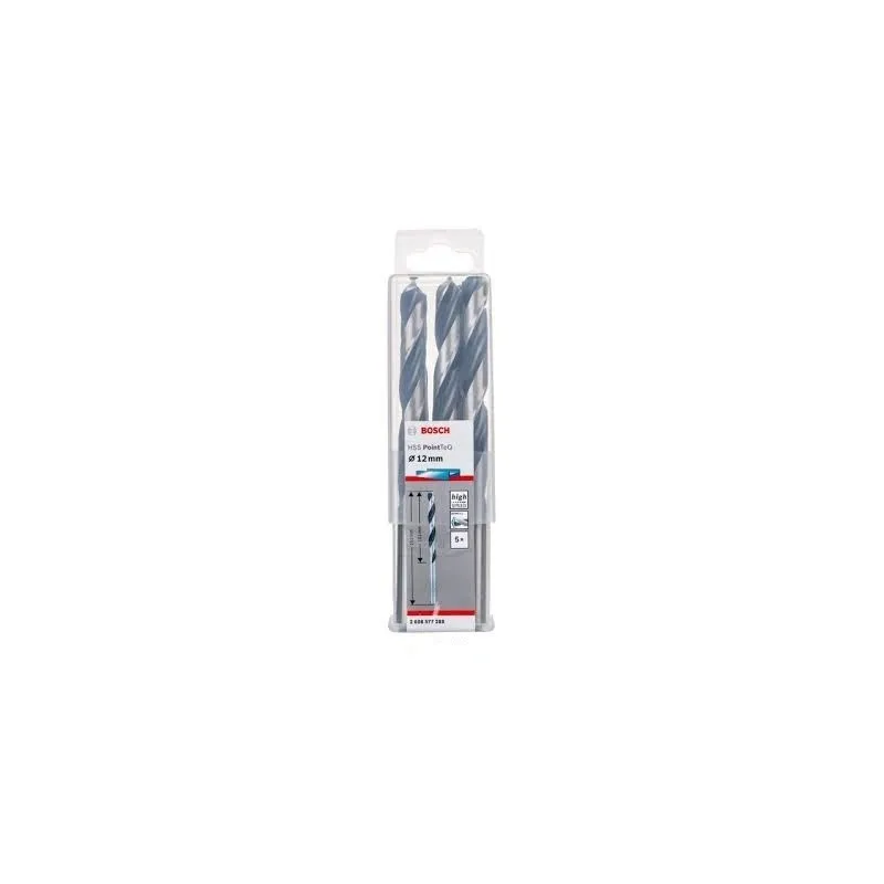FORET METAL 12MM HSS-TEQ 5 PIECES BOSCH