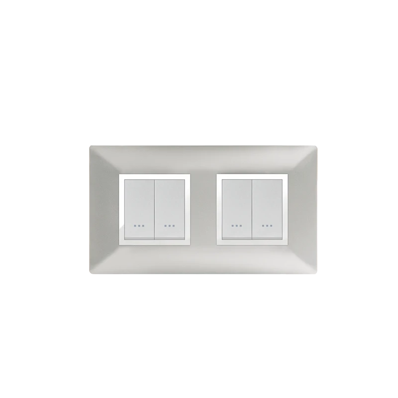 PLAQUE CARRÉE 4MODULES (2+2) SILVER ALPHA