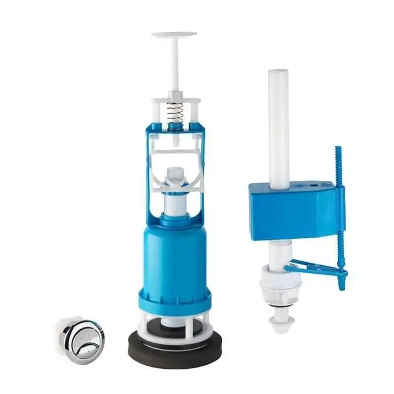 MÉCANISME CHASSE À BOUTON POUSSOIR AVEC FLOTTEUR ALIMENTATION BASSE AQUAPLAST
